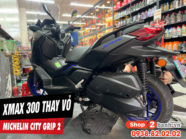 Xe yamaha xmax 300 thay vỏ michelin city grip 2 giá bao nhiêu - 1