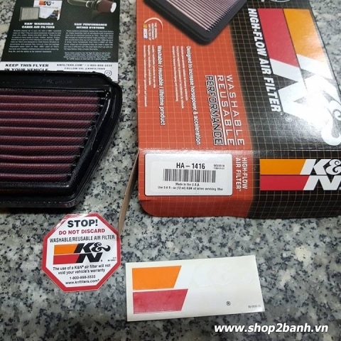 Lọc gió K&N HA-1416 cho Winner, Sonic chính hãng