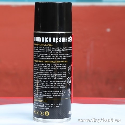 Chai xịt vệ sinh sên GoRacing