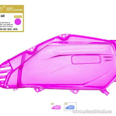 Ốp Lọc Gió Trong Suốt Zhi.Pat dành cho Vario, Click 2019 Chính Hãng