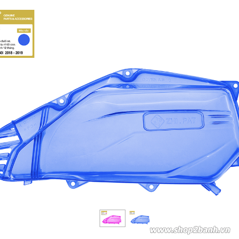 Ốp Lọc Gió Trong Suốt Zhi.Pat dành cho Vario, Click 2019 Chính Hãng
