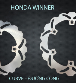 Đĩa thắng trước K-Driven Đường Cong (chính hãng) cho Honda Winner