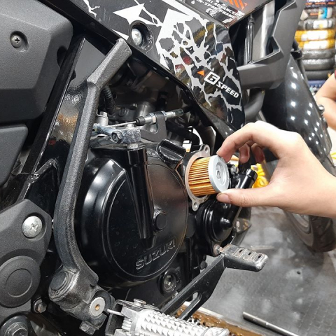 Lọc nhớt chính hãng Suzuki Raider, Satria, Belang, FX 125, Viva 110 