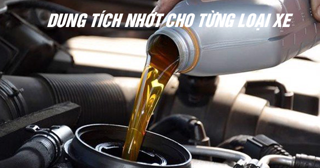 Bảng dung tích nhớt cho từng loại xe máy mới nhất hiện nay