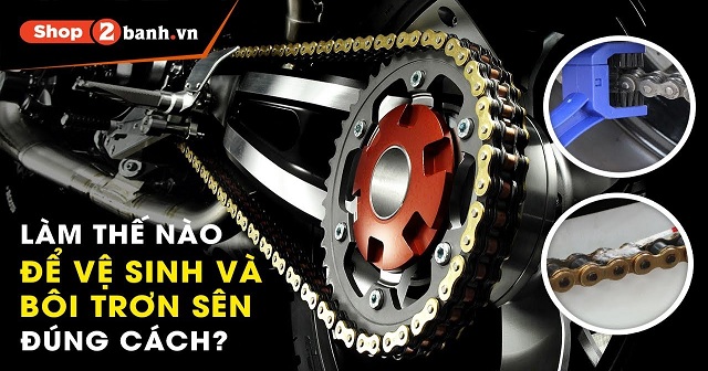 Cách sử dụng và bảo dưỡng nhông sên dĩa xe máy được bền lâu