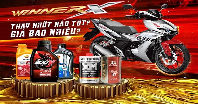 Top 4 nhớt tốt cho xe Winner X bán chạy nhất Shop2banh năm 2022