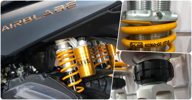 Cách chỉnh phuộc sau Ohlins bình dầu cho Air Blade