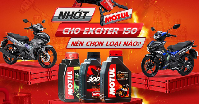 Top 4 nhớt tốt cho xe Exciter 150 bán chạy nhất Shop2banh năm 2025