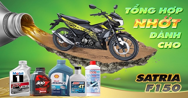 Top 4 nhớt tốt cho xe Satria bán chạy nhất Shop2banh năm 2024