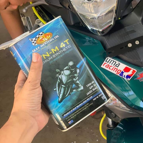 Nhớt Gulf Western Oil SYN-M 4T Premium 10W40 1L