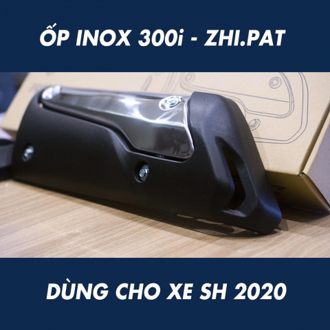 Ốp pô inox 300i ZHIPAT cho SHVN 2020