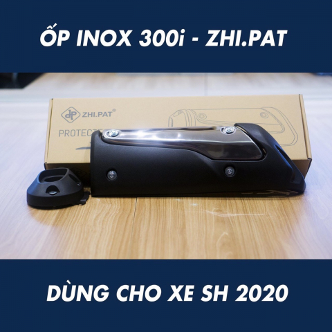 Ốp pô inox 300i ZHIPAT cho SHVN 2020
