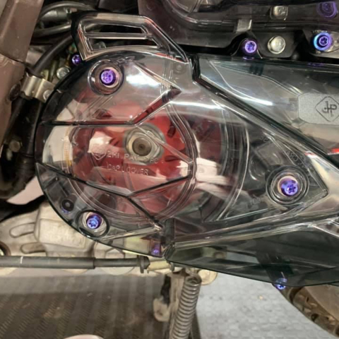 Combo 2 nắp ốp máy nồi trong suốt ZHI.PAT cho Vario 2017 - 2020