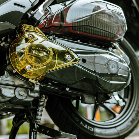 Combo 2 nắp ốp máy nồi trong suốt ZHI.PAT cho Vario 2017 - 2020