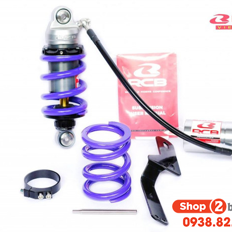 Phuộc RCB DB-2+ bình dầu cao cấp cho Exciter 135 chính hãng