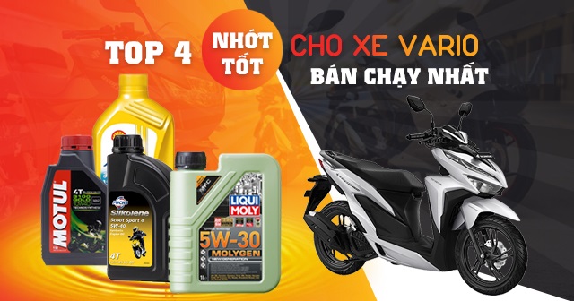 Top 4 nhớt tốt cho xe Vario bán chạy nhất Shop2banh năm 2025