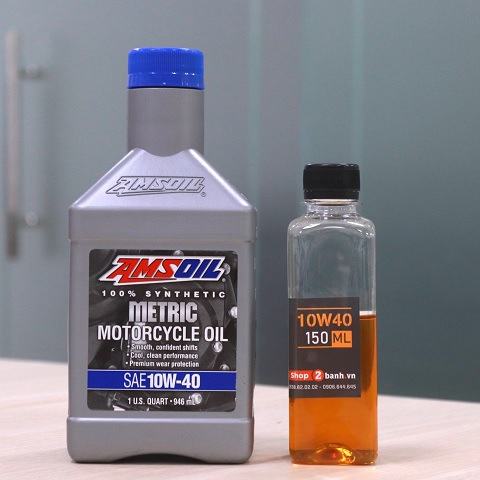 Nhớt chiết lẻ Amsoil 10W40 Synthetic Metric (150ml)
