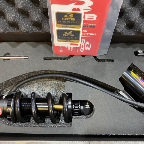 Phuộc RCB DB-2 Line (G-BK) ty vàng cho Exciter 150