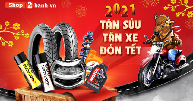 Tân Sửu – Tân xe – Đón tết 2021 tại Shop2banh.vn