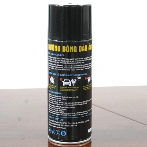 Chai dưỡng bóng dàn áo GoRacing