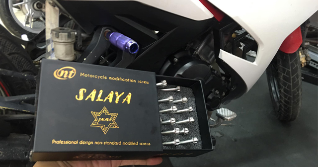 Tổng hợp ốc Salaya inox cho Exciter 155 tại Shop2banh