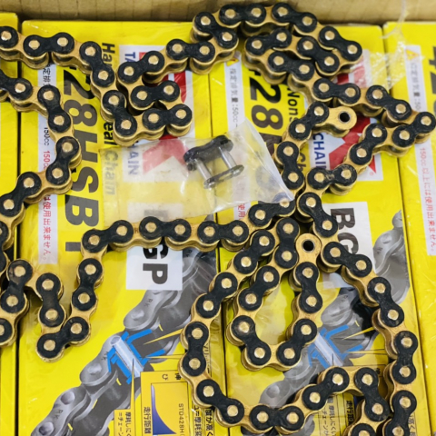 Sên RK vàng đen 428HSBT - 124L chính hãng