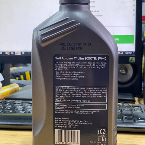 Nhớt Shell Advance Ultra Scooter 5W40 1L