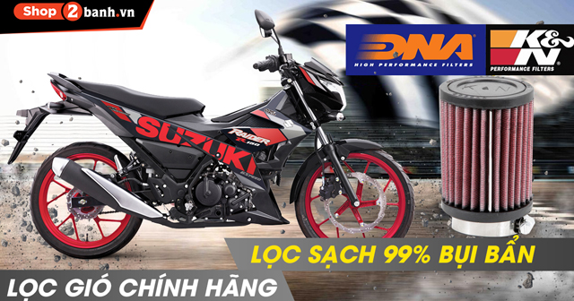 Top 3 lọc gió trụ cho xe Raider bán chạy tại Shop2banh