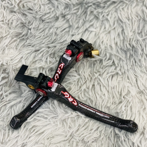 Tay thắng Carbon cho Honda Sonic, MSX, CBR150
