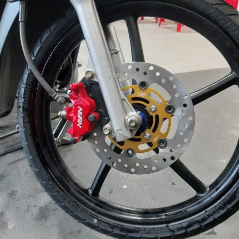 Đĩa thắng KingSpeed Moto 3 size 220mm 4 lỗ cho AB, Wave, Future,....