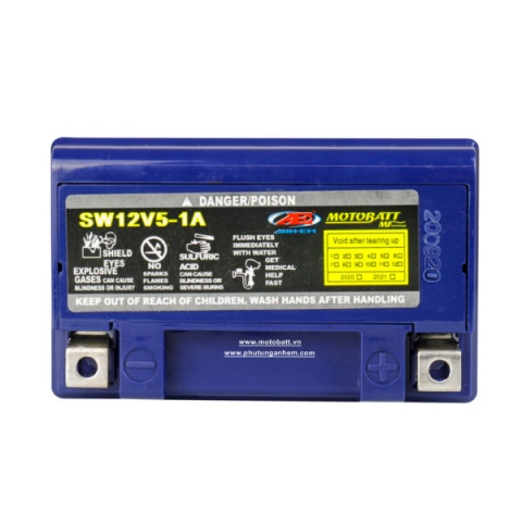 Bình ắc quy khô Motobatt SW12V5-1A