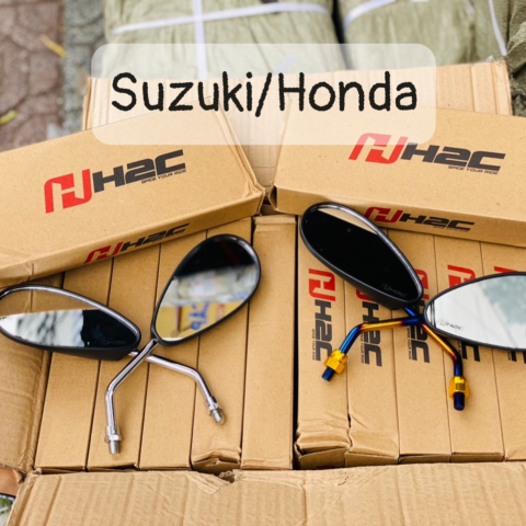 Kính H2C titan cho Suzuki và Honda