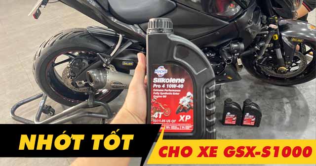 Top 4 nhớt tốt cho xe Suzuki GSX-S1000 bán chạy nhất Shop2banh