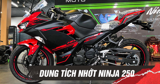 Xe Mô tô Kawasaki Ninja 250 thay nhớt bao nhiêu lít?