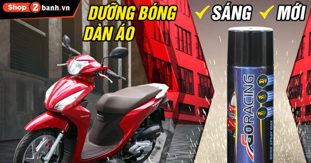 Cách phục hồi làm bóng dàn áo xe máy dịp cuối năm