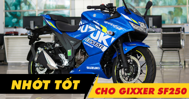 Top 4 nhớt tốt cho xe Suzuki Gixxer SF250 bán chạy nhất Shop2banh