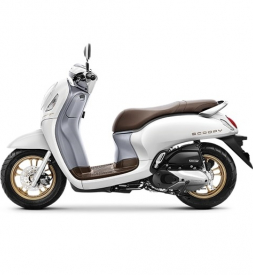 Xe Honda Scoopy Smartkey Trắng mâm Đồng 2022 nhập khẩu Indo 