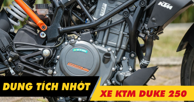Xe Mô tô KTM Duke 250 thay nhớt bao nhiêu lít?