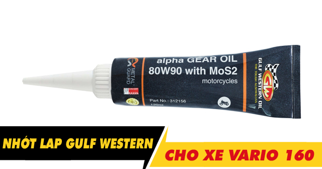 Nhớt láp Gulf Western MoS2 80W90 có tốt không? AB, Vario, SH thay có phù hợp?