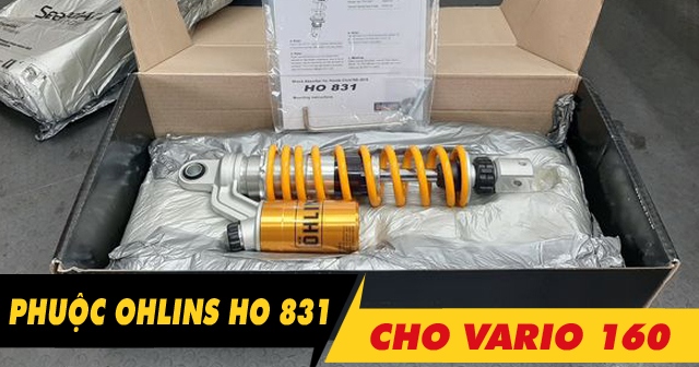 Tư vấn lên phuộc Ohlins HO 831 cho Vario 160 có tốt không?