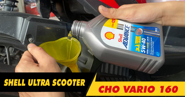 Vario 160 thay nhớt Shell Ultra Scooter 10W40 chạy có mát máy không?
