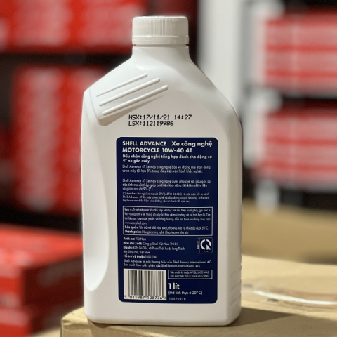Nhớt Shell Advance Xe công nghệ Motorcycle 10W40 1L