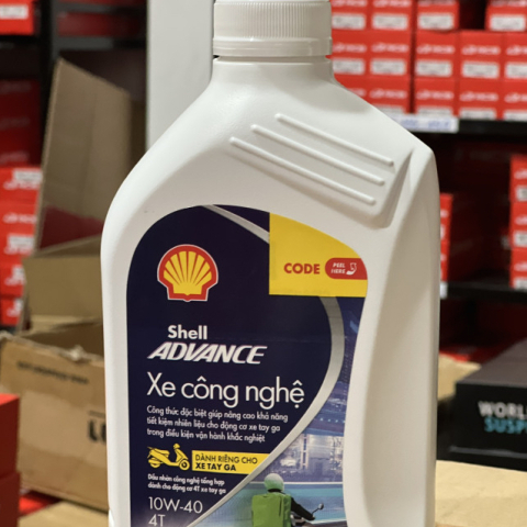 Nhớt Shell Advance Xe công nghệ Scooter 10W40 0,8L