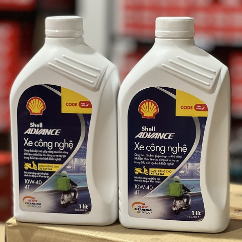 Nhớt Shell Advance Xe công nghệ Scooter 10W40 1L