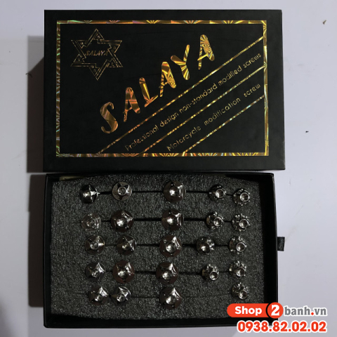 Bộ ốc Salaya dàn áo cho xe Honda Wave nhỏ 100-110