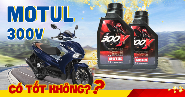 Thay nhớt Motul 300V cho AirBlade 160 có được không?