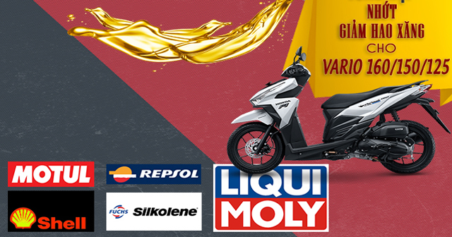 Tổng hợp dầu nhớt giảm hao xăng cho xe tay ga Vario