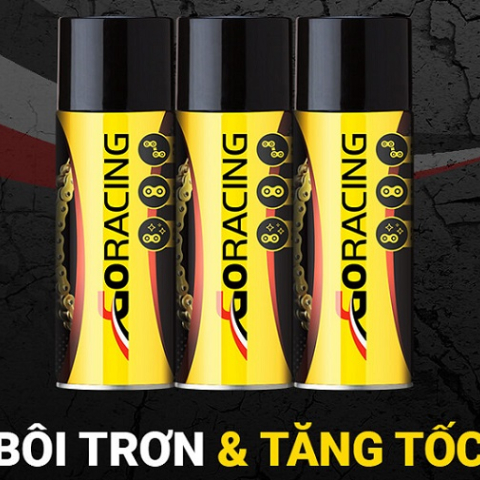 Chai xịt bôi trơn sên GoRacing