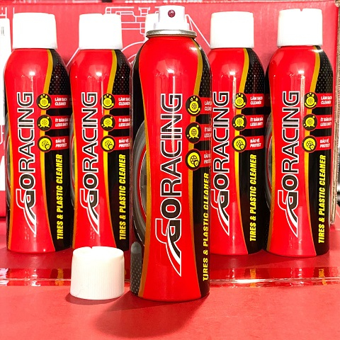 Chai xịt làm sạch dàn nhựa nhám, vỏ lốp xe GoRacing