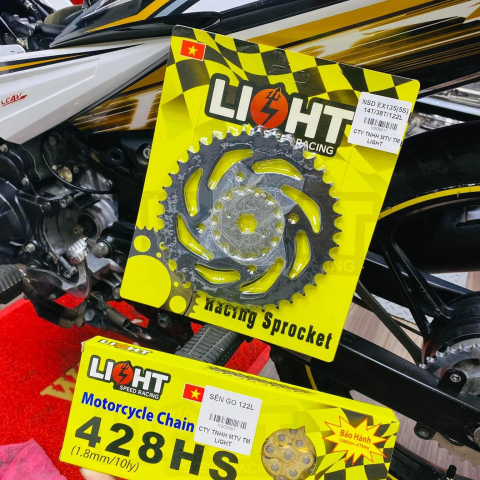 Bộ nhông sên dĩa Light cho Yamaha Exciter 135 đời 5 số 2011 - 2015